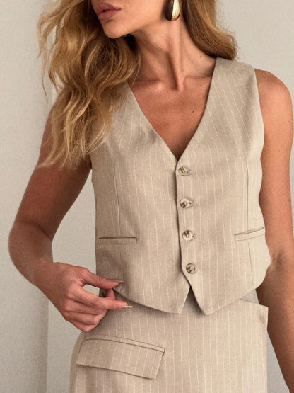 Conjunto Bege Bela
