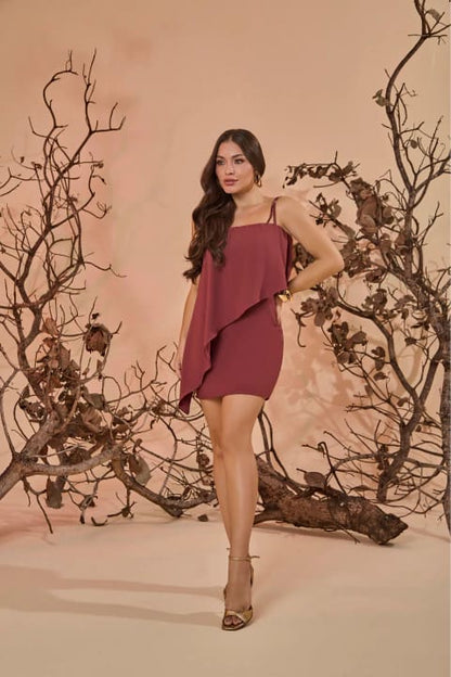 Vestido em Crepe